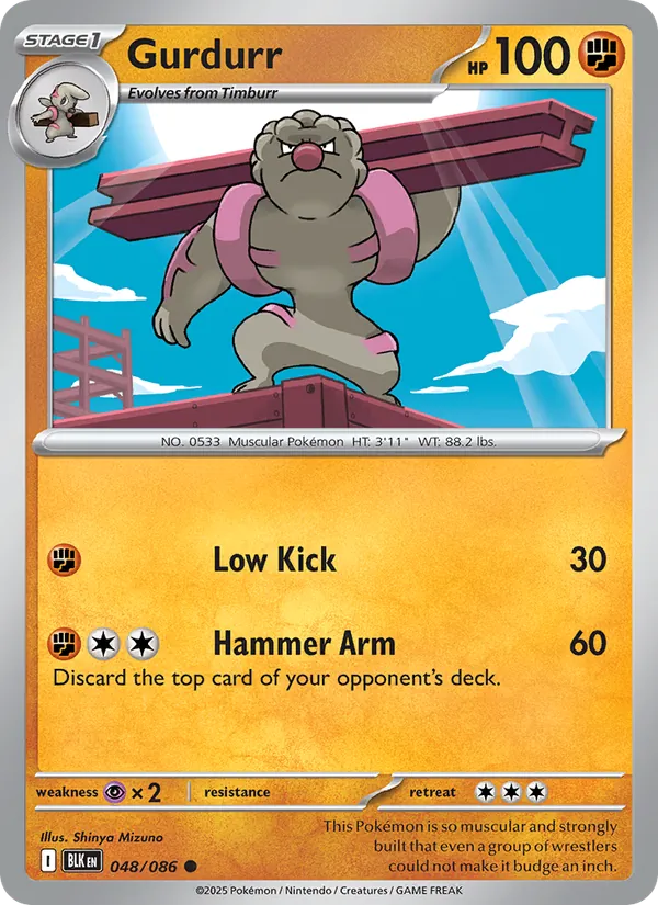 Gurdurr card from Black Bolt, number 048/86