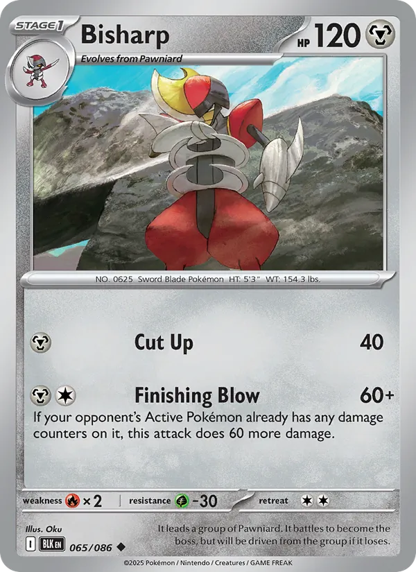 Bisharp card from Black Bolt, number 065/86