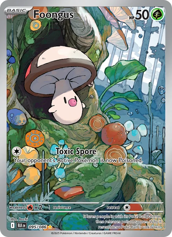 Foongus card from Black Bolt, number 095/86