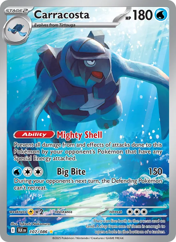 Carracosta card from Black Bolt, number 107/86