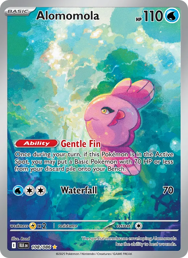 Alomomola card from Black Bolt, number 108/86