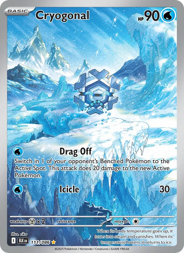 Cryogonal card from Black Bolt, number 111/86