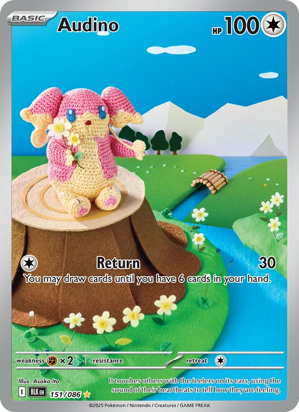 Audino card from Black Bolt, number 151/86