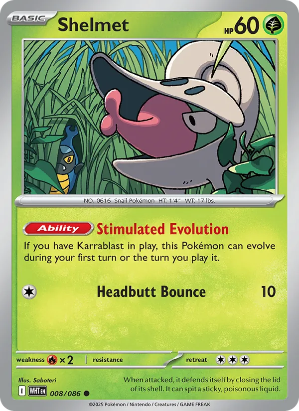 Shelmet card from White Flare, number 008/86