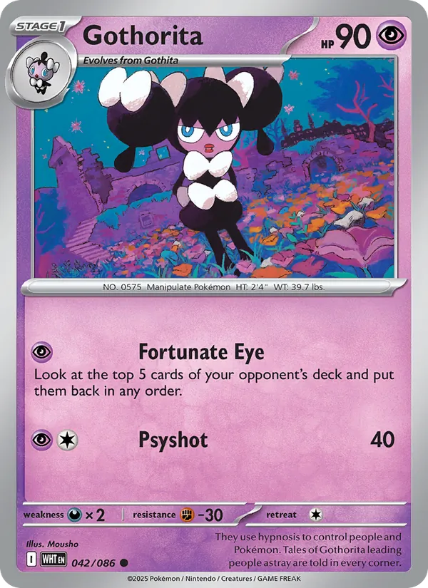 Gothorita card from White Flare, number 042/86