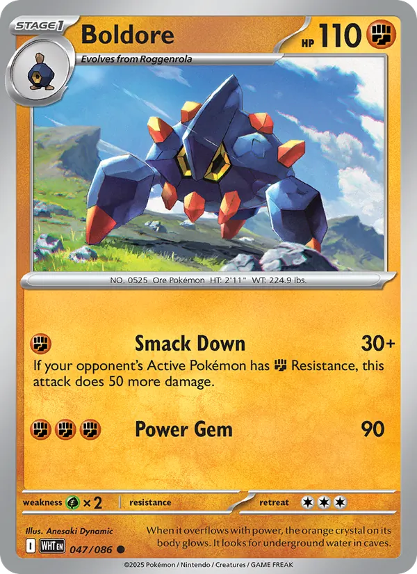 Boldore card from White Flare, number 047/86