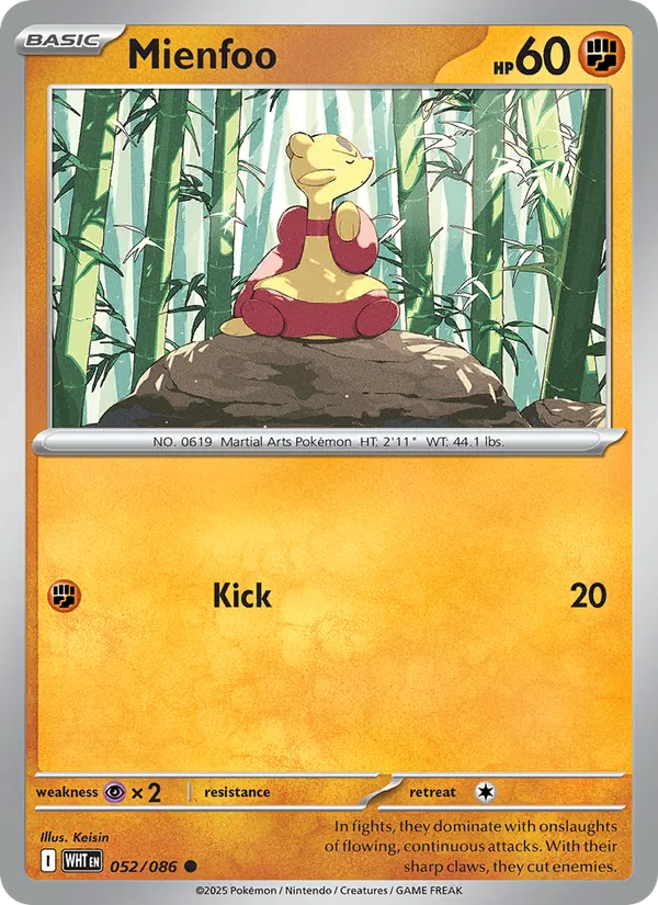Mienfoo card from White Flare, number 052/86