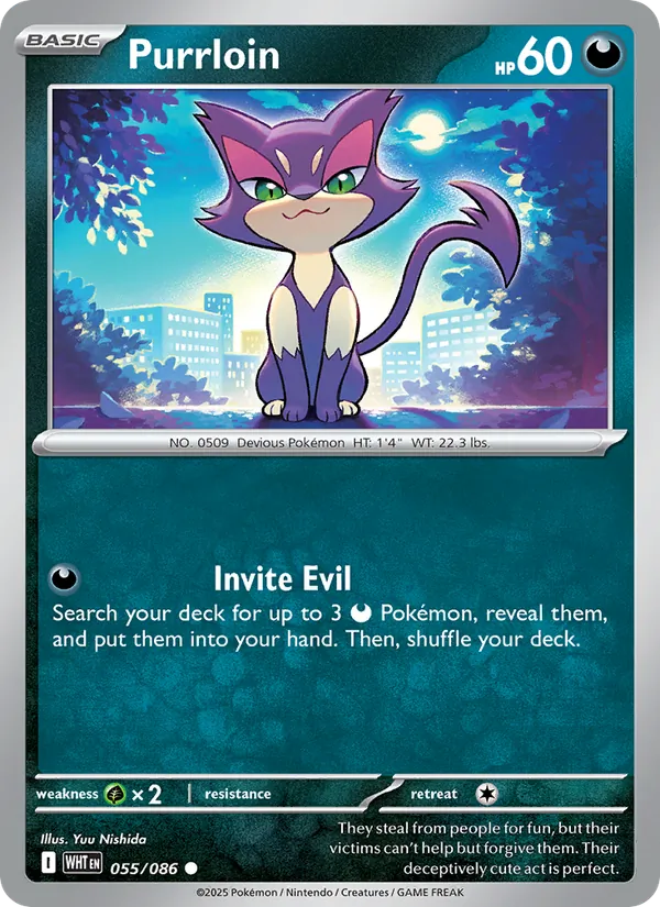 Purrloin card from White Flare, number 055/86