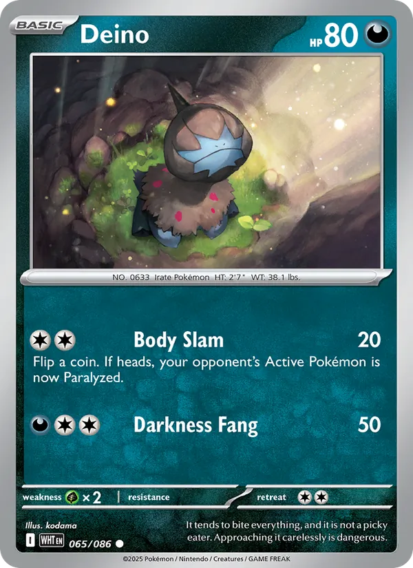 Deino card from White Flare, number 065/86