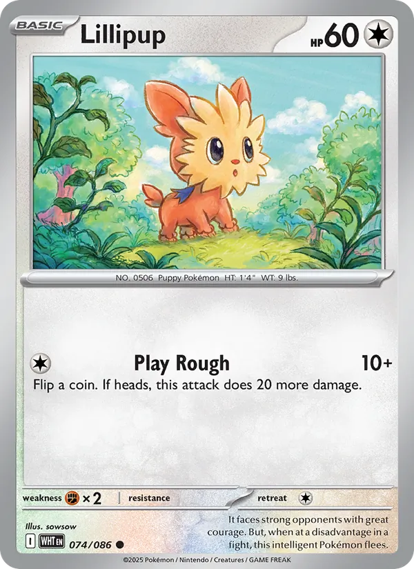 Lillipup card from White Flare, number 074/86
