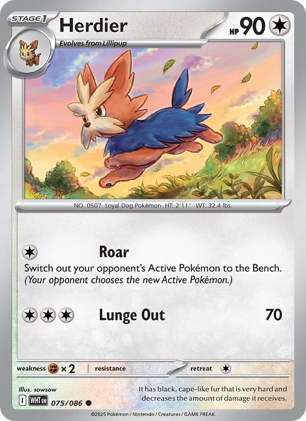 Herdier card from White Flare, number 075/86