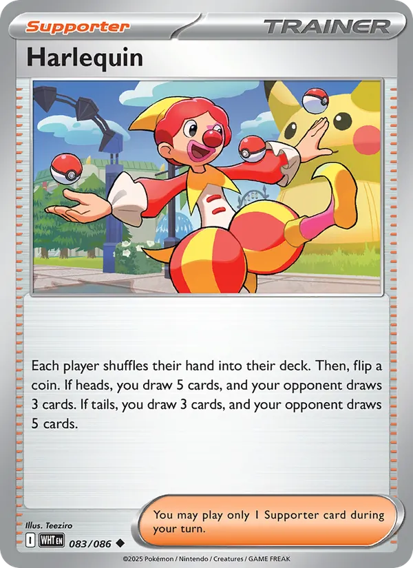Harlequin card from White Flare, number 083/86