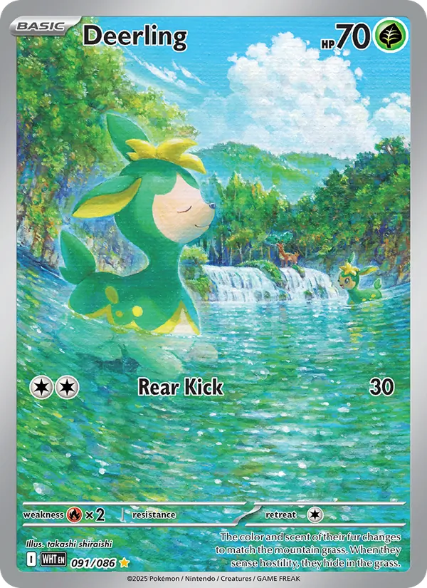 Deerling card from White Flare, number 091/86