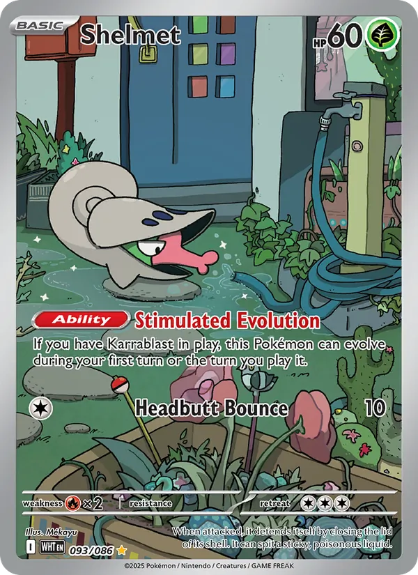 Shelmet card from White Flare, number 093/86