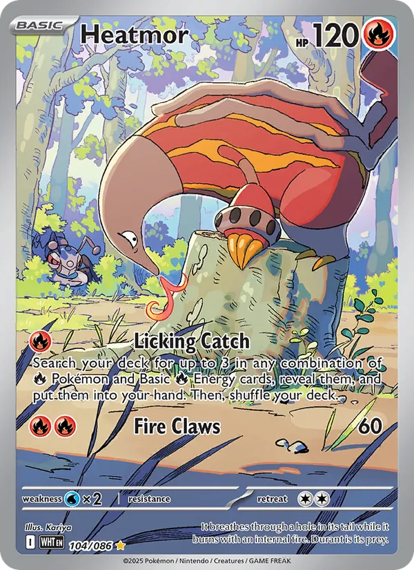 Heatmor card from White Flare, number 104/86