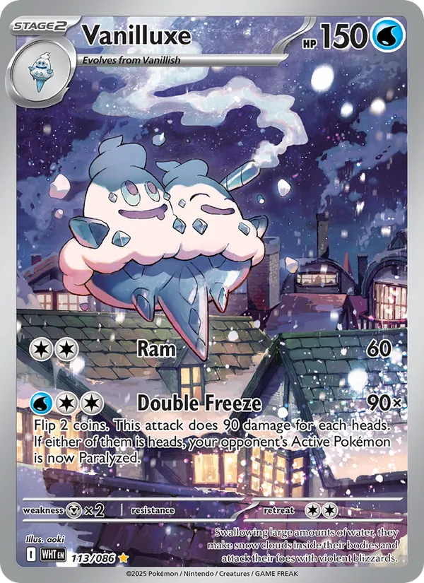 Vanilluxe card from White Flare, number 113/86