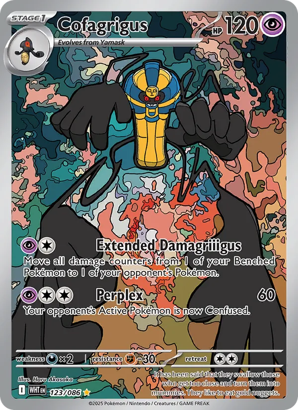 Cofagrigus card from White Flare, number 123/86
