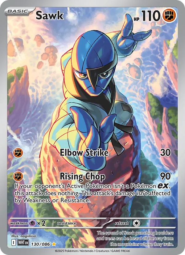 Sawk card from White Flare, number 130/86