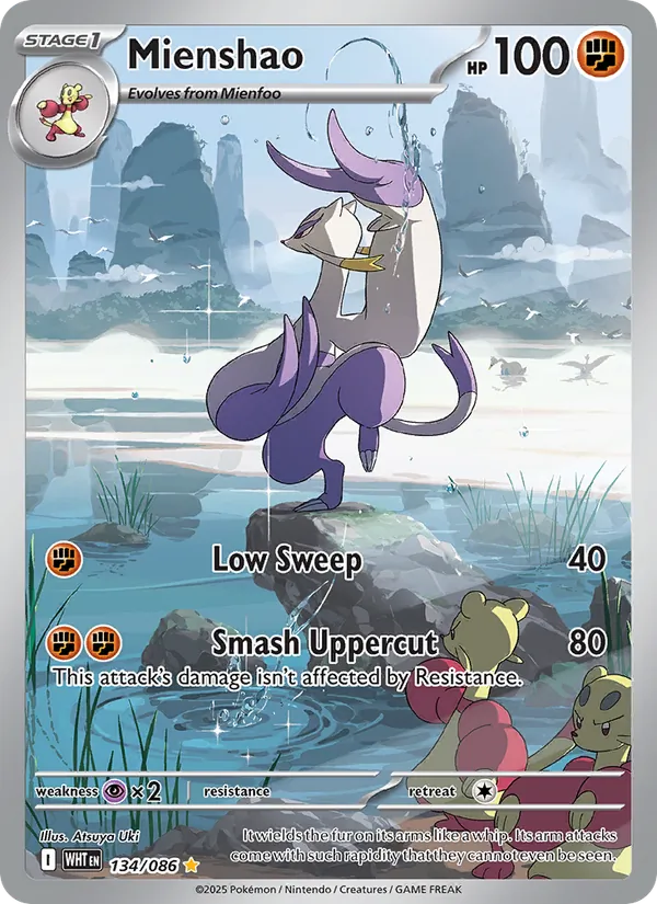 Mienshao card from White Flare, number 134/86
