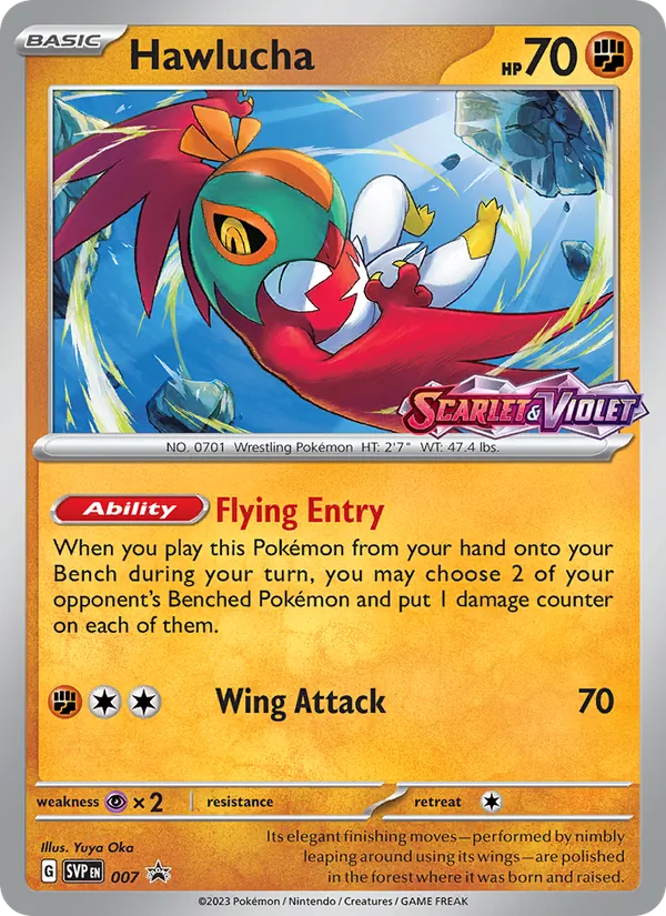 Kartu Hawlucha dari SVP Black Star Promos, nomor 007/225