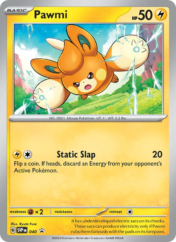 Kartu Pawmi dari SVP Black Star Promos, nomor 040/225