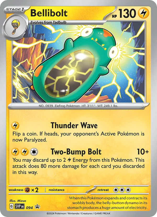 Kaart Bellibolt uit SVP Black Star Promos, nummer 094/225