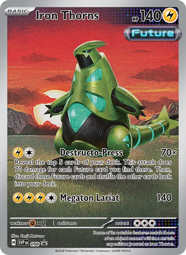 Kartu Iron Thorns dari SVP Black Star Promos, nomor 098/225
