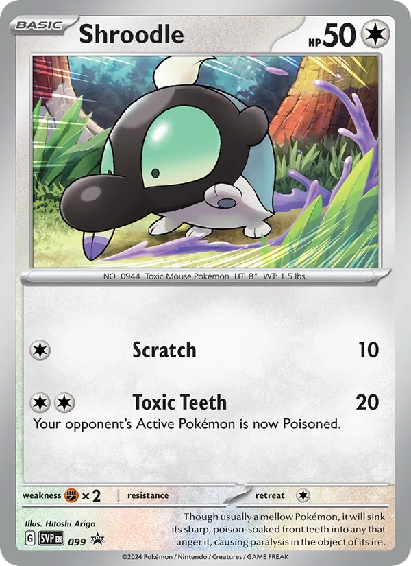 Shroodle card from SVP Black Star Promos, number 099/225