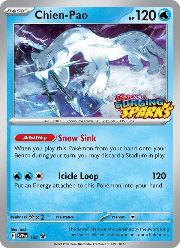 Chien-Pao card from SVP Black Star Promos, number 152/225