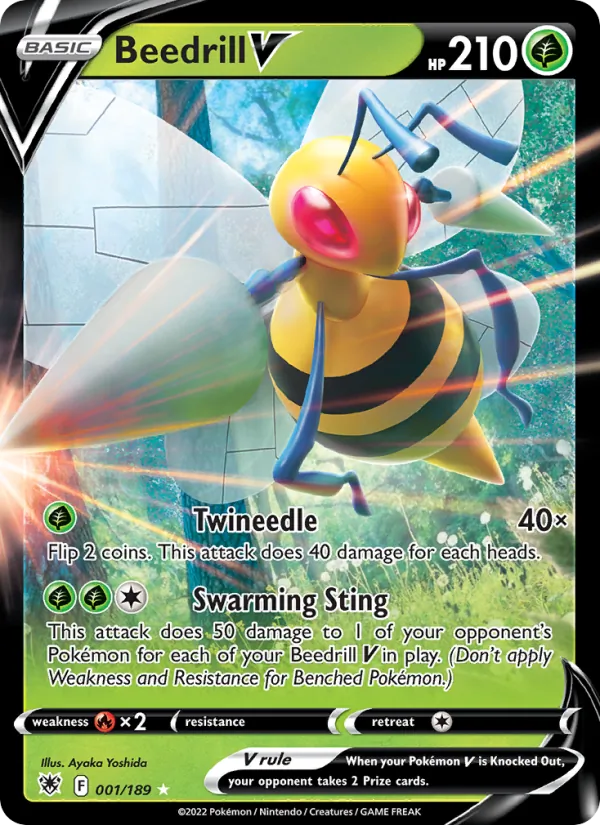 Kartu Beedrill V dari Astral Radiance, nomor 001/189