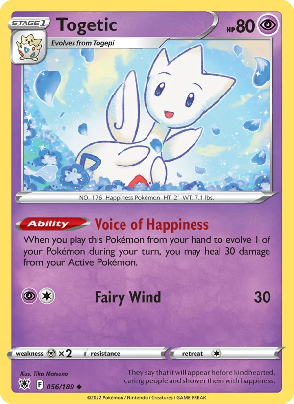 Kaart Togetic uit Astral Radiance, nummer 056/189