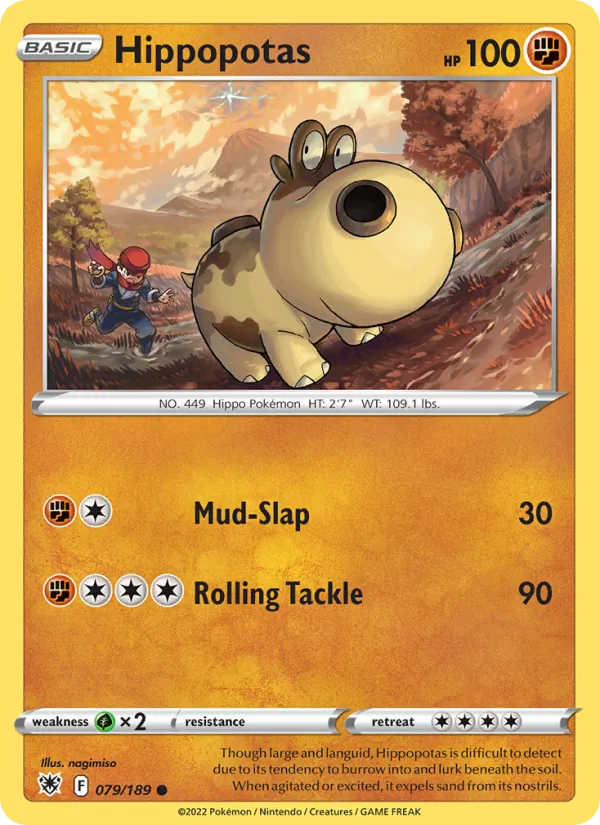Kartu Hippopotas dari Astral Radiance, nomor 079/189