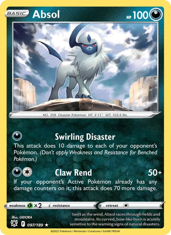 Kaart Absol uit Astral Radiance, nummer 097/189