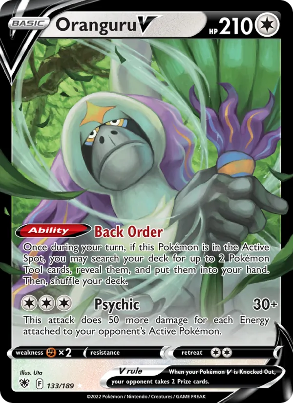 Kartu Oranguru V dari Astral Radiance, nomor 133/189