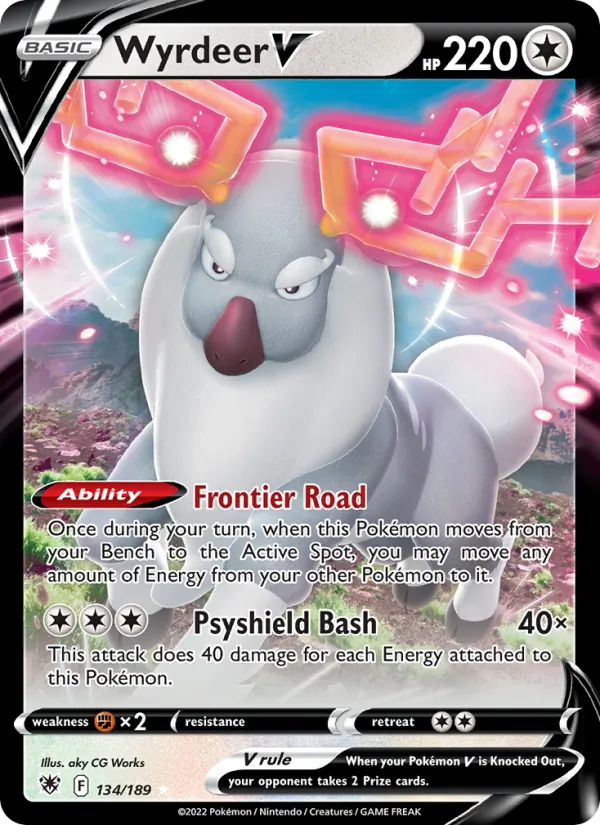 Kartu Wyrdeer V dari Astral Radiance, nomor 134/189