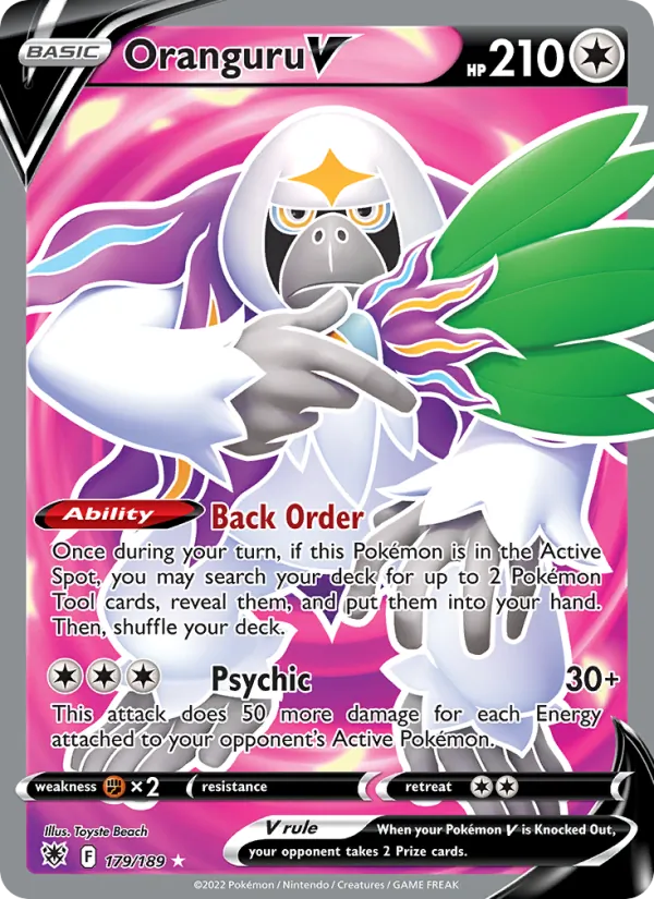 Oranguru V card from Astral Radiance, number 179/189