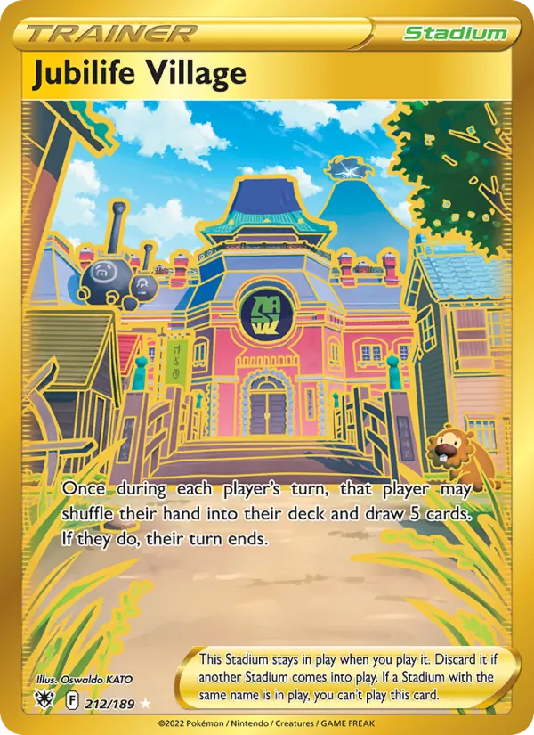 Jubilife Village card from Astral Radiance, number 212/189