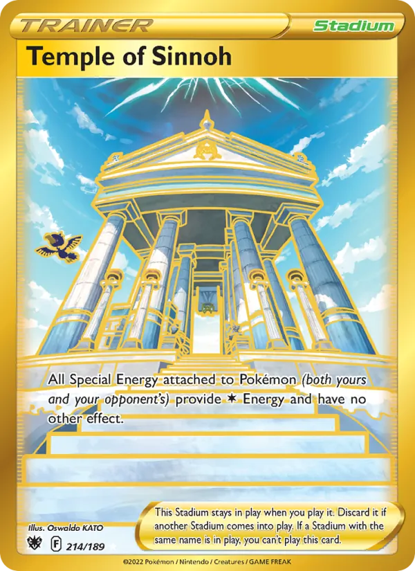 Temple of Sinnoh card from Astral Radiance, number 214/189