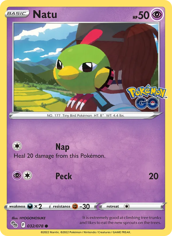Kartu Natu dari Pokémon GO, nomor 032/78