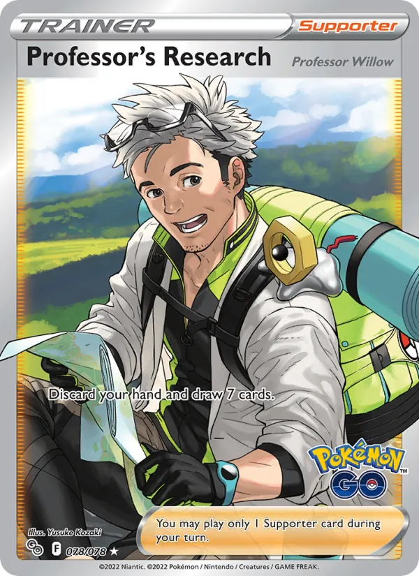 Kaart Professor's Research uit Pokémon GO, nummer 078/78