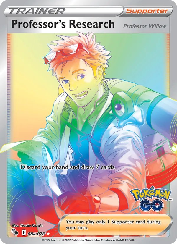 Kartu Professor's Research dari Pokémon GO, nomor 084/78