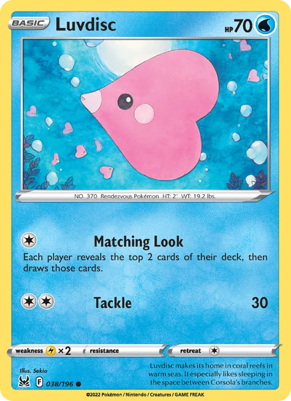 Luvdisc card from Lost Origin, number 038/196