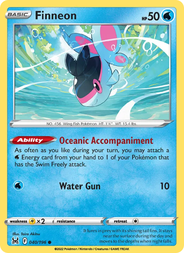 Finneon card from Lost Origin, number 040/196