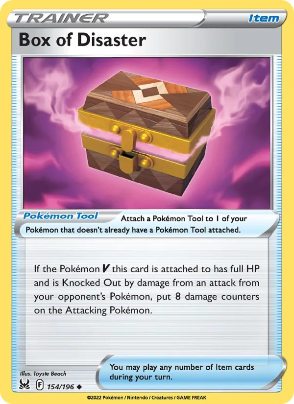 Box of Disaster card from Lost Origin, number 154/196