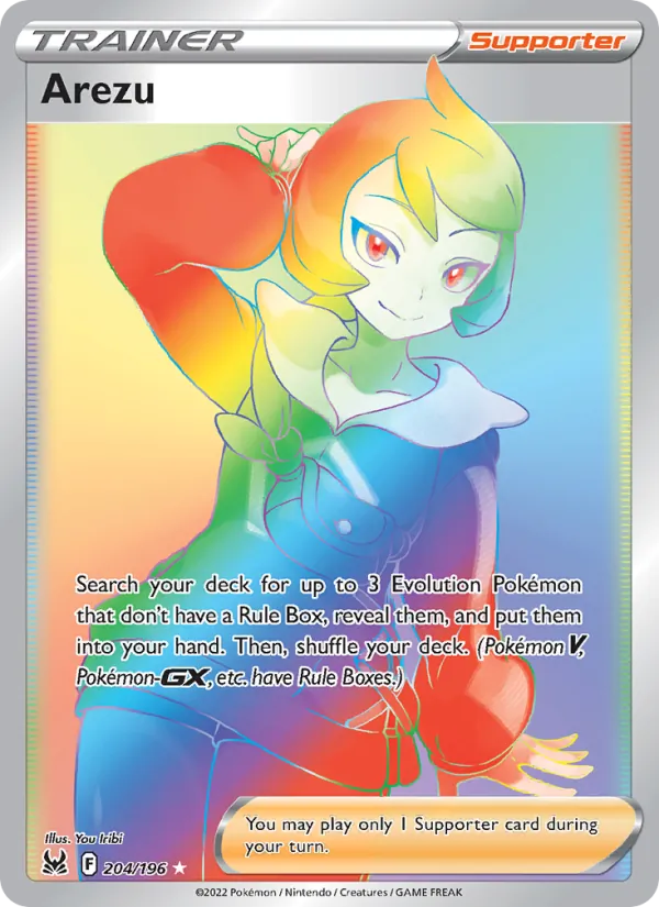 Arezu card from Lost Origin, number 204/196