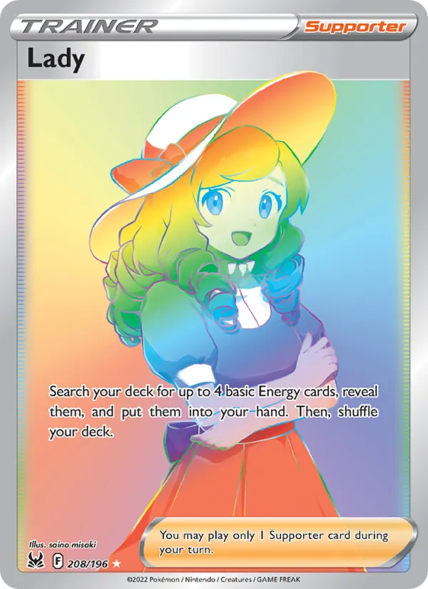 Lady card from Lost Origin, number 208/196