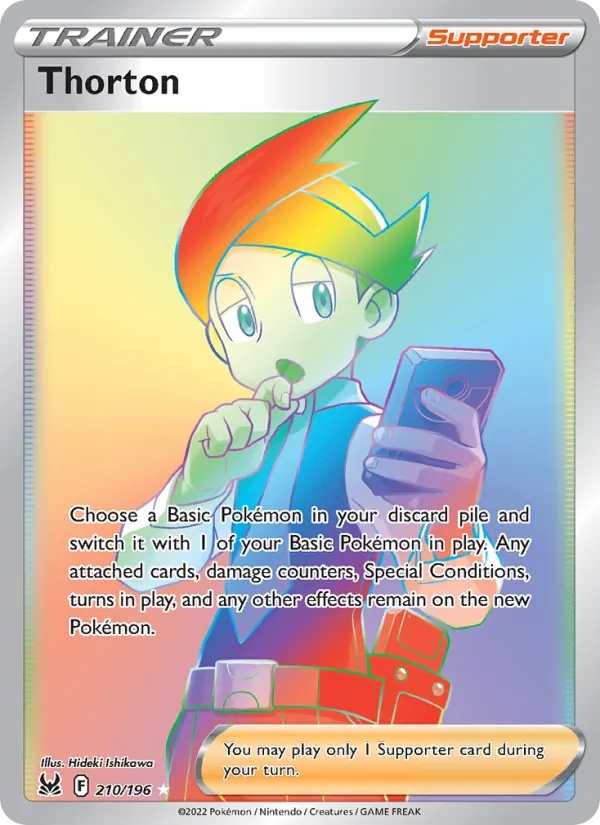 Thorton card from Lost Origin, number 210/196