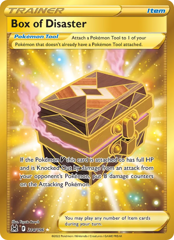 Box of Disaster card from Lost Origin, number 214/196