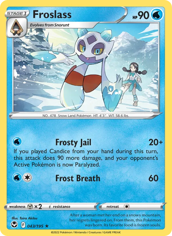 Froslass card from Silver Tempest, number 043/195