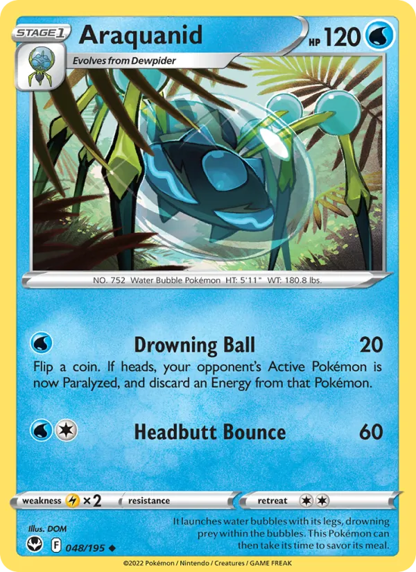 Araquanid card from Silver Tempest, number 048/195
